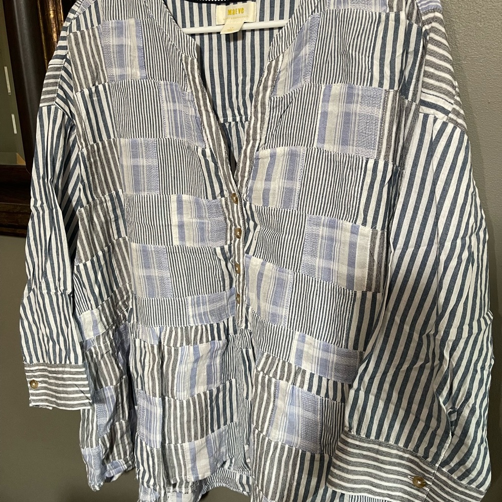 Anthropologie Maeve top. Size Large petite.  Cotton